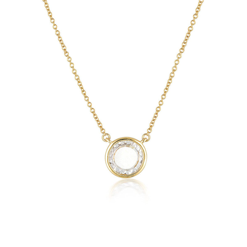 GEORGINI NOEL NIGHTS SLICED STONE NECKLACE GOLD Necklaces Georgini 