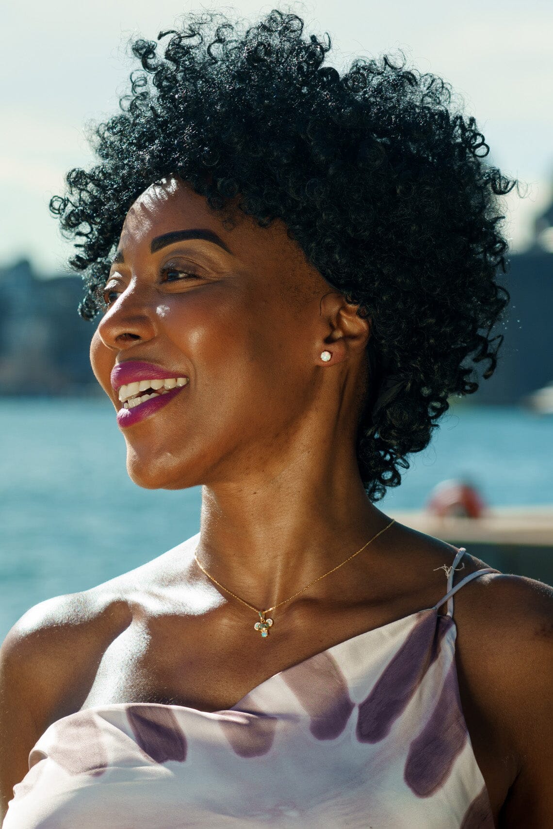 OPAL GLOW BLUE CREATED OPAL KOALA PENDANT GOLD Bevilles Jewellers 