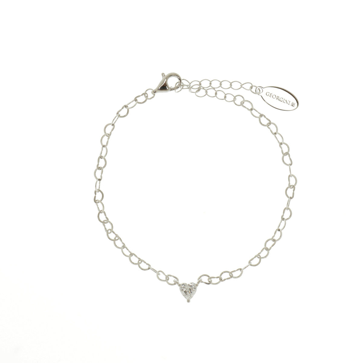SWEETHEART HEART CHAIN BRACELET SILVER Bracelets Georgini 