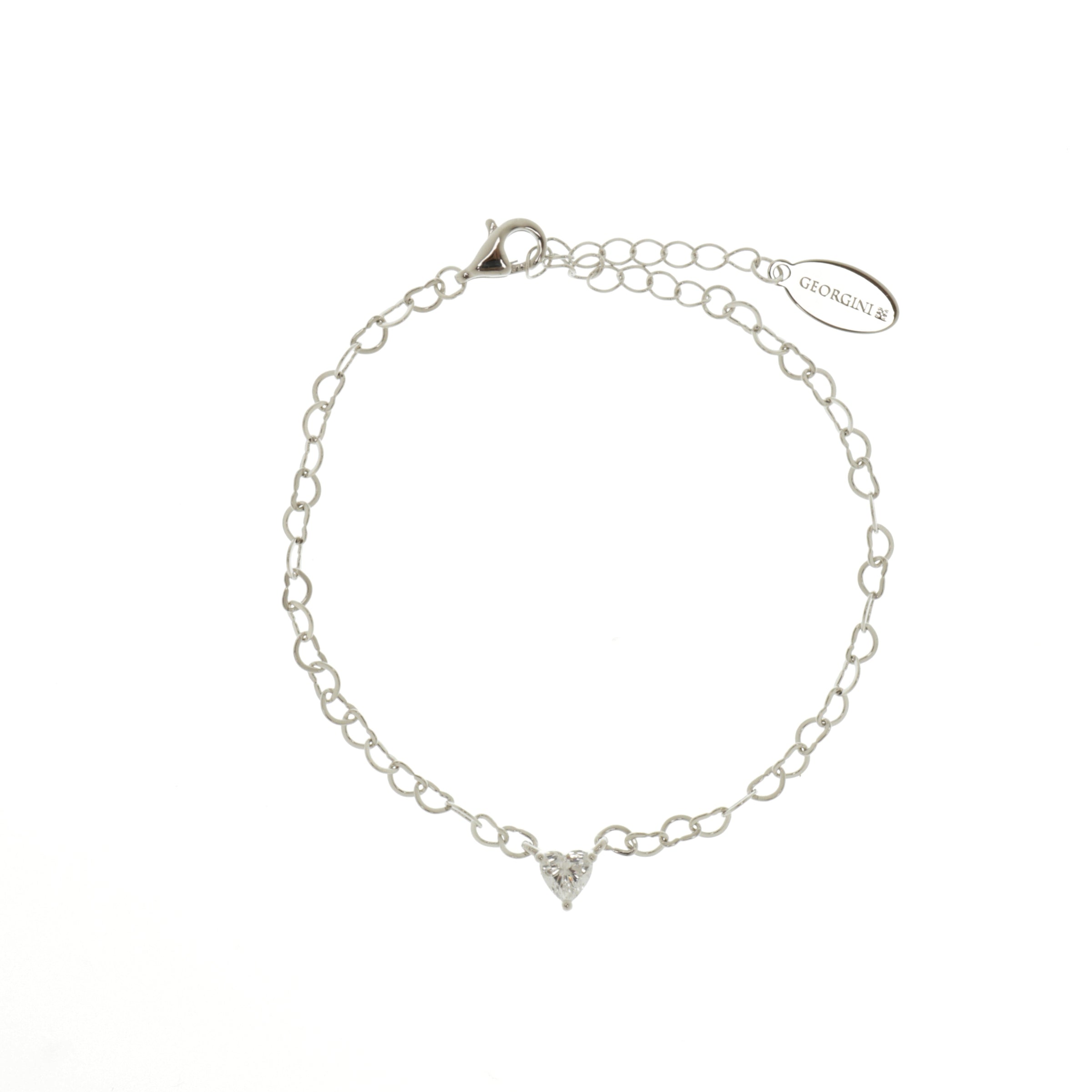 SWEETHEART HEART CHAIN BRACELET SILVER Bracelets Georgini 