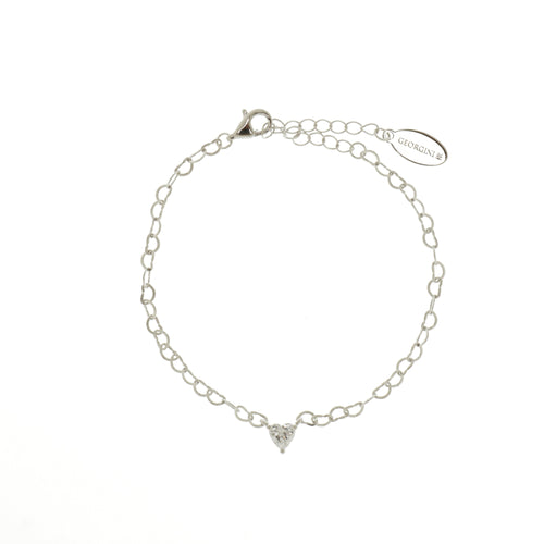SWEETHEART HEART CHAIN BRACELET SILVER Bracelets Georgini 