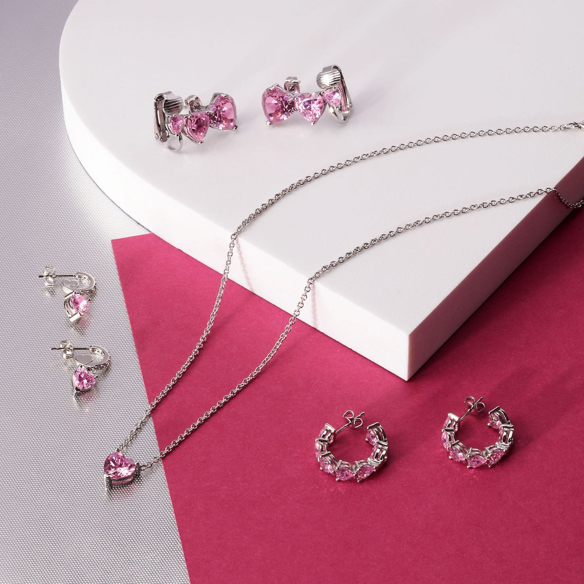 Chiara Ferragni Diamond Heart Fairytale Hoop Earrings Chiara Ferragni 