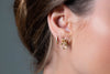 GEORGINI RED CARPET ARIA EARRINGS GOLD Bevilles Jewellers 