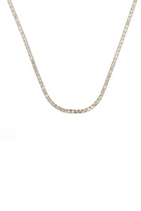 SYDNEY SOIRÉE 2MM TENNIS NECKLACE 42CM GOLD Bevilles Jewellers 