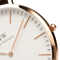 Daniel Wellington Classic 40 Durham Rose Gold & White Watch Watches Daniel Wellington 