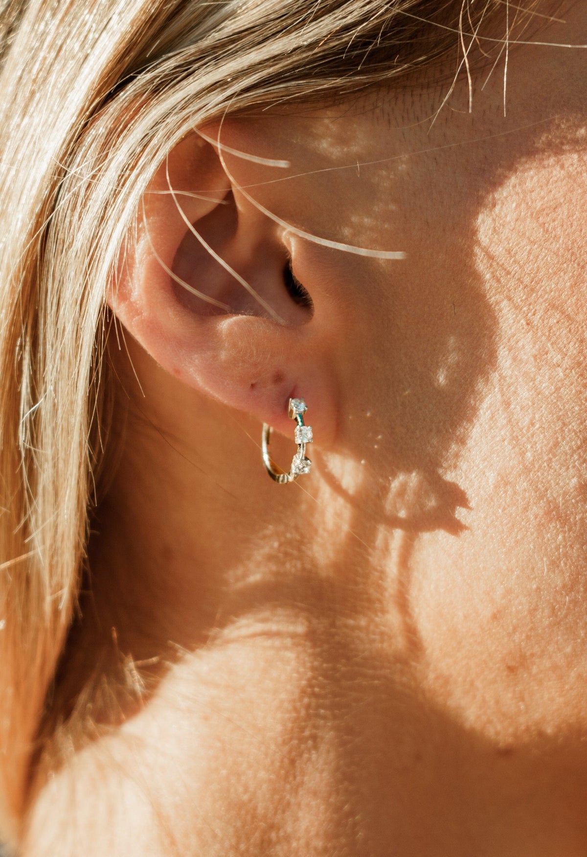 CHIC NOEL TRILOGY HOOP EARRINGS GOLD Bevilles Jewellers 