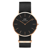 Daniel Wellington Classic 40 Cornwall Rose Gold & Black Watch Watches Daniel Wellington 