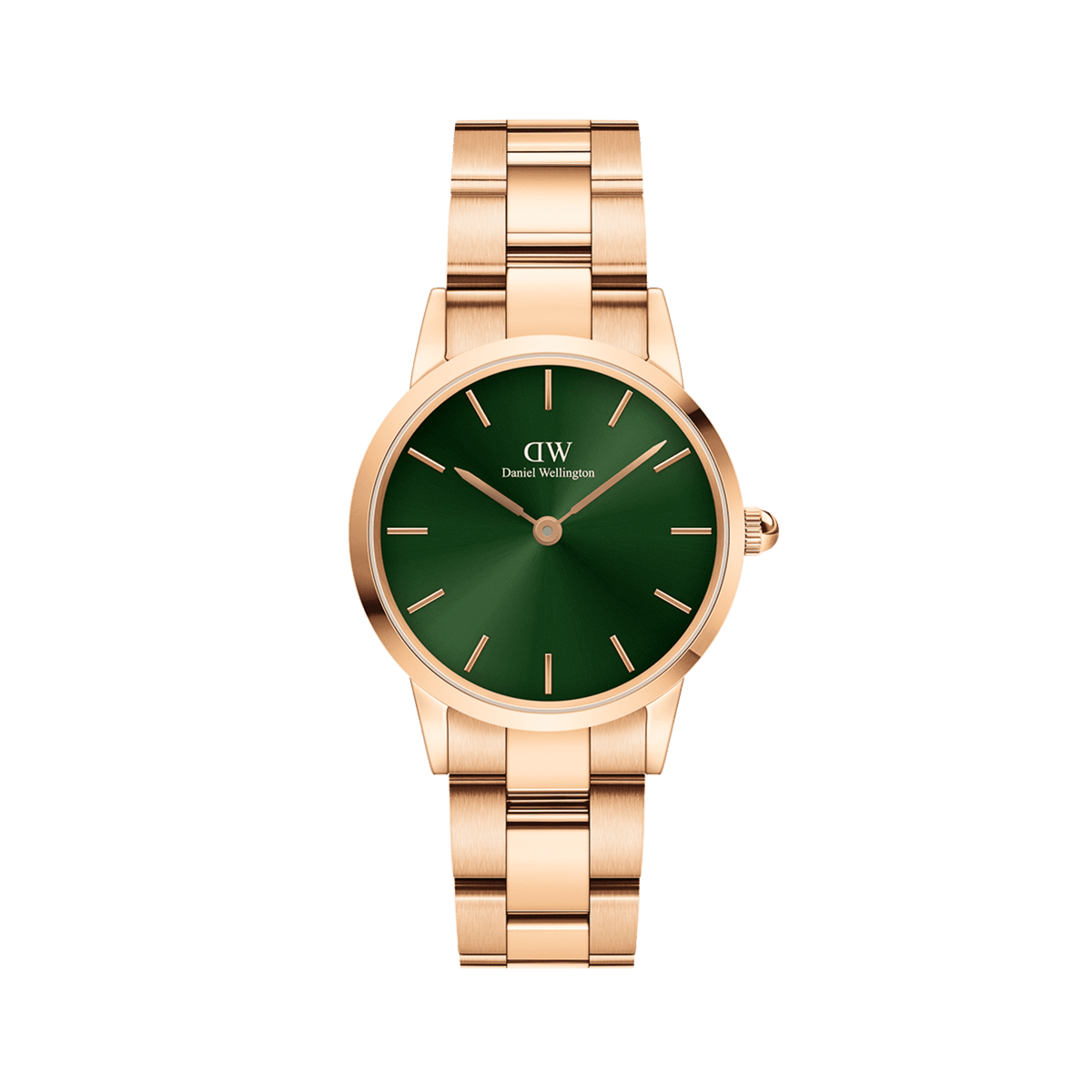 Daniel Wellington Iconic Link Emerald 36 Rose Gold & Green Watch Watches Daniel Wellington 