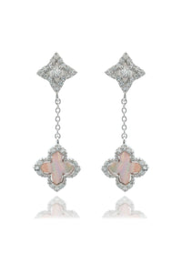 SYDNEY SOIRÉE FAIRWATER MOTHER OF PEARL DROP EARRINGS SILVER Bevilles Jewellers 
