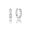 GODDESS LINK HOOP EARRINGS SILVER Bevilles Jewellers 