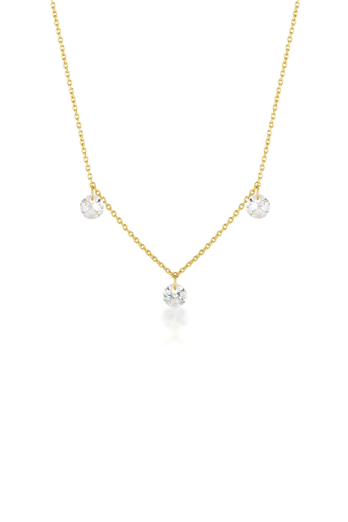 MIRAGE ETHEREAL NECKLACE GOLD Bevilles Jewellers 