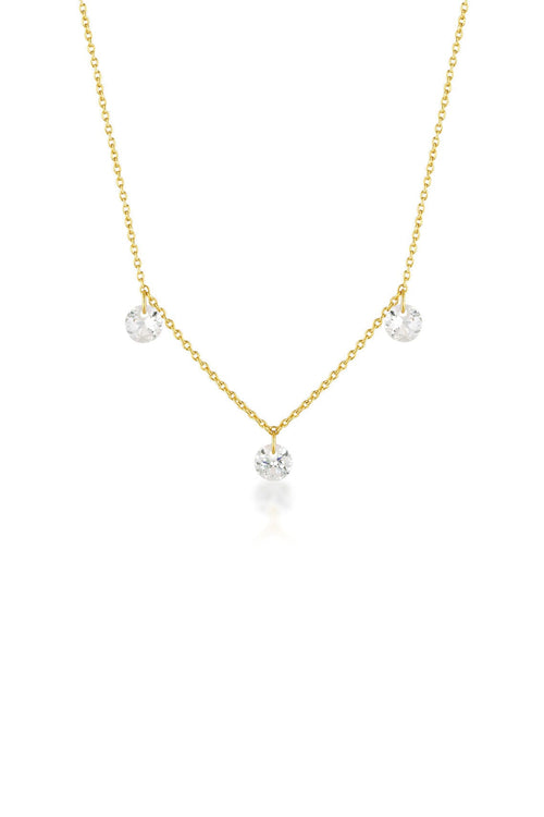 MIRAGE ETHEREAL NECKLACE GOLD Bevilles Jewellers 