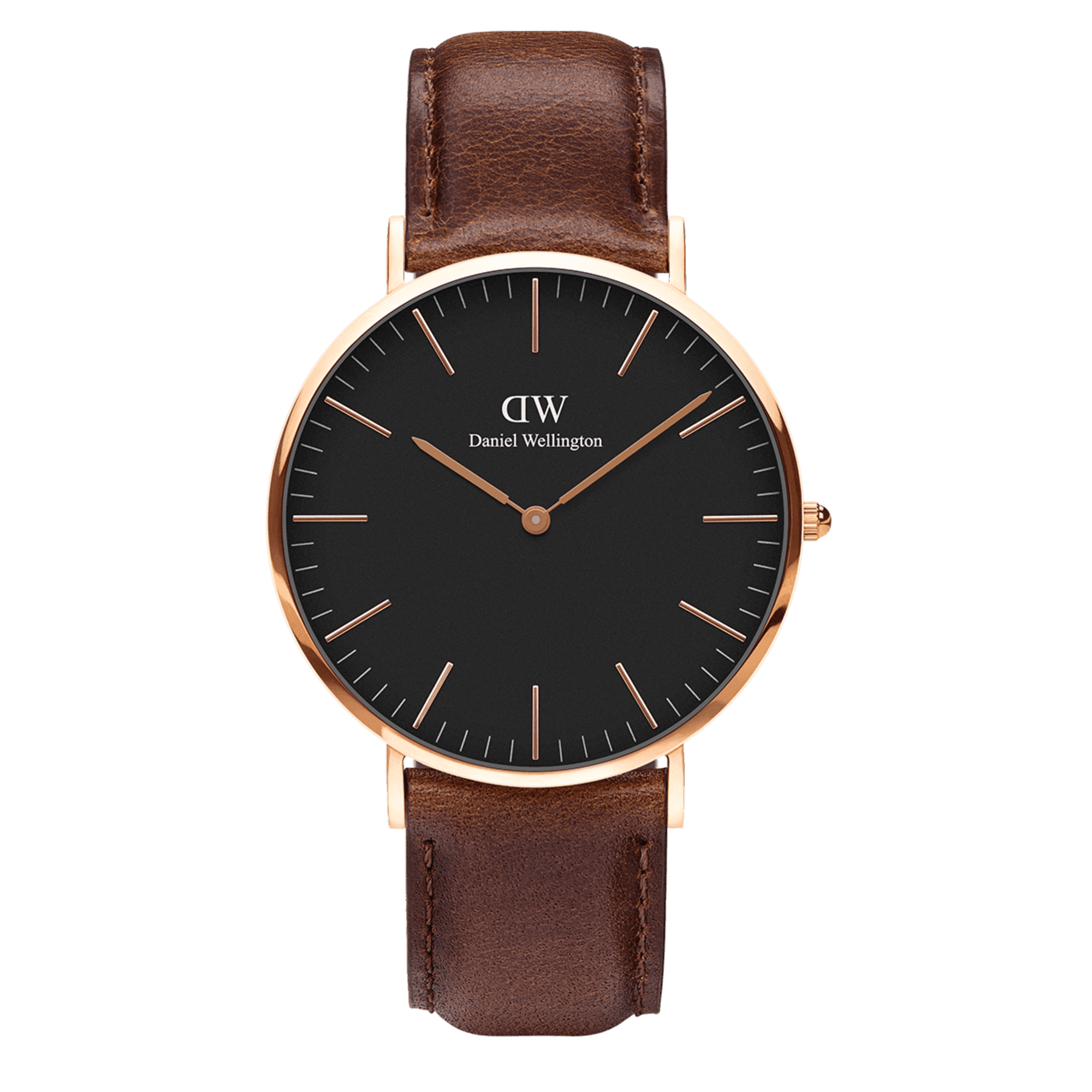 Daniel Wellington Classic 40 Bristol Rose Gold Black Watch Bevilles Jewellers
