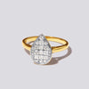 Pear Ring with 1/2ct of Diamonds in 9ct Yellow Gold Bevilles Jewellers 