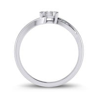 Brilliant Illusion Diamond Set Ring in 9ct White Gold Rings Bevilles 