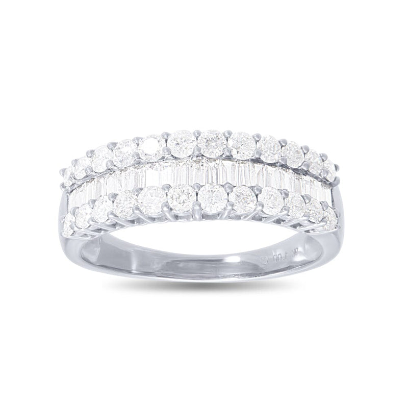 9ct White Gold RIng with 1.00ct of Diamonds Rings Bevilles 