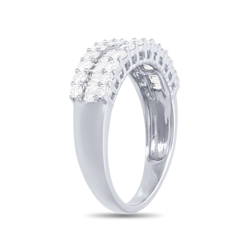 9ct White Gold RIng with 1.00ct of Diamonds Rings Bevilles 