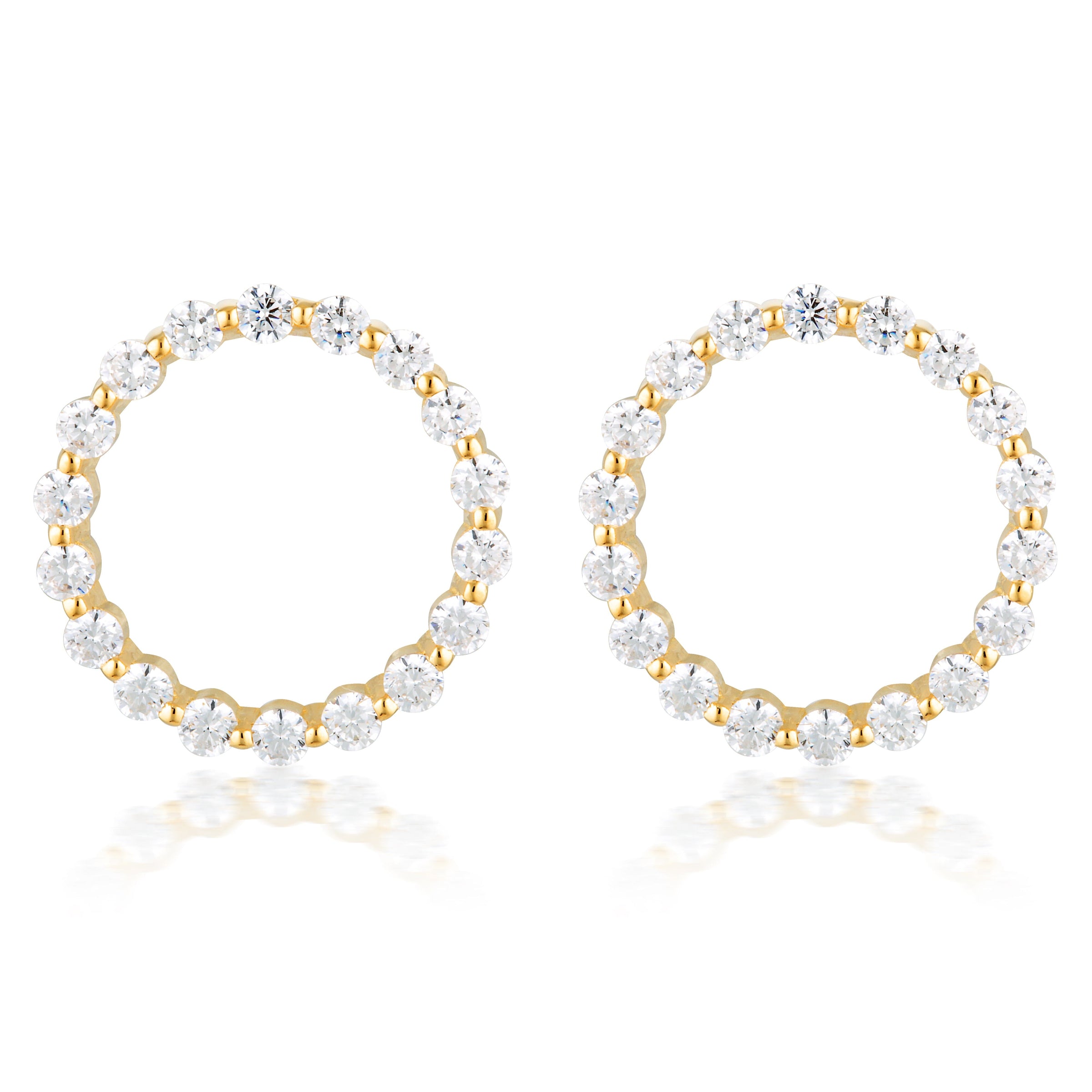 Georgini Large Circle of Life Gold Earrings Earrings Georgini 