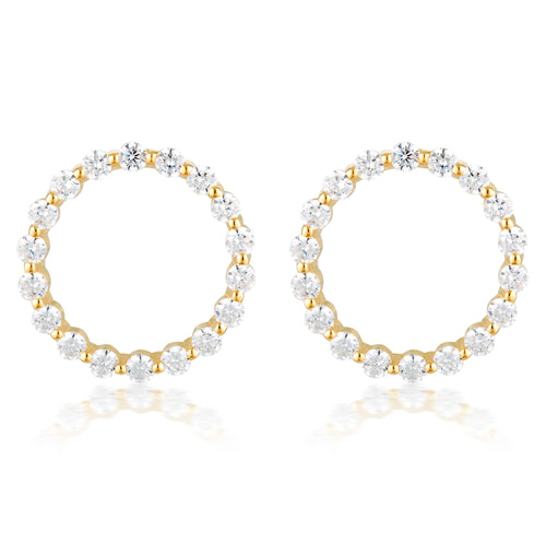 Georgini Large Circle of Life Gold Earrings Earrings Georgini 
