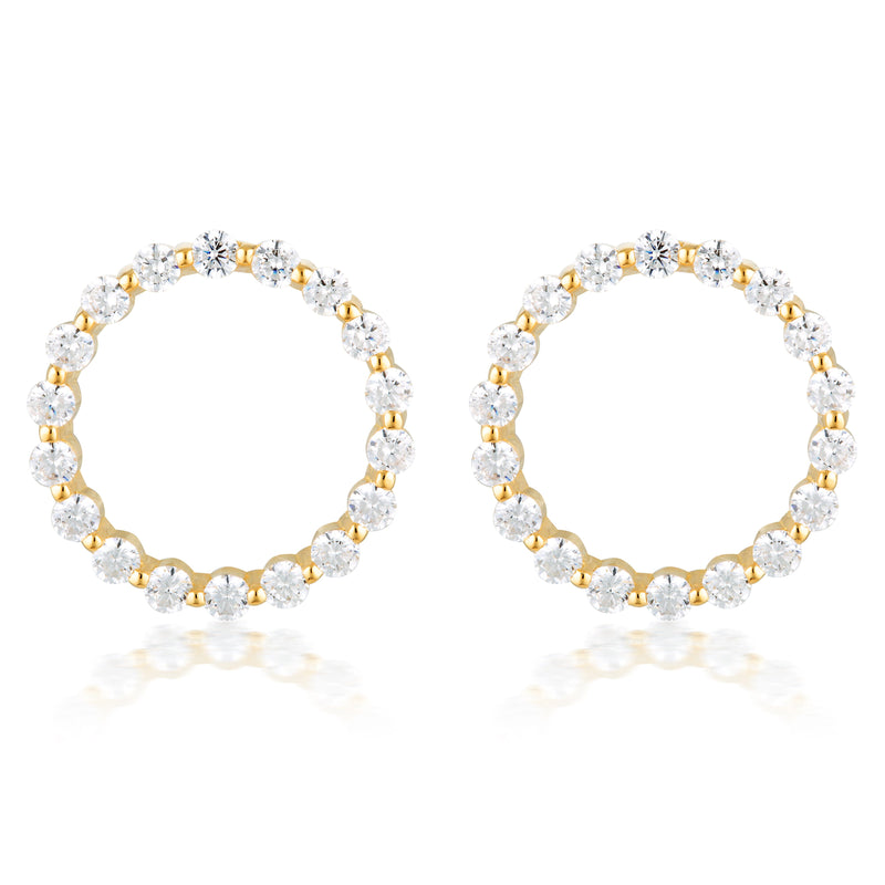Georgini Large Circle of Life Gold Earrings Earrings Georgini 