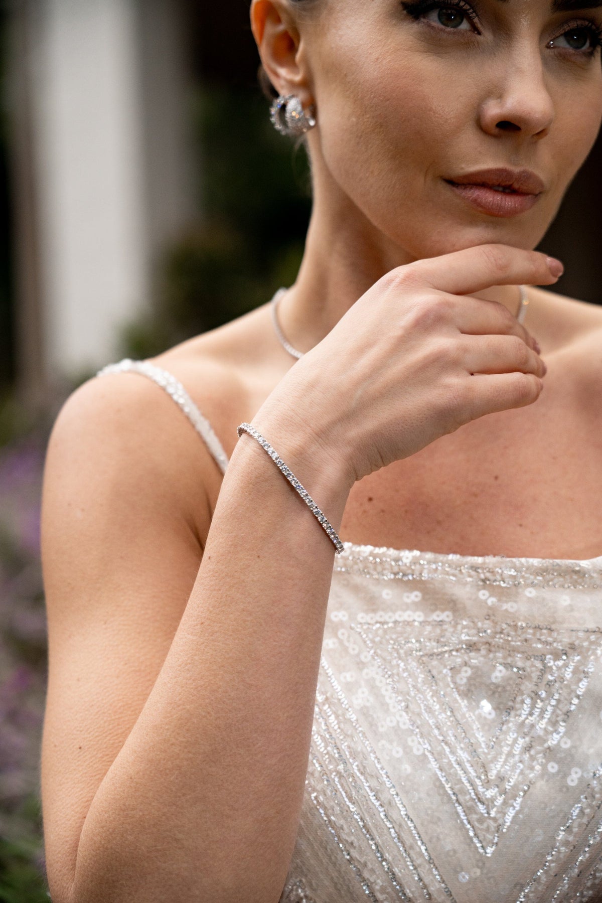 SELENA 3MM TENNIS BRACELET SMALL 16.5CM SILVER Bracelets Georgini 