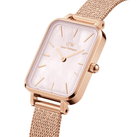 Daniel Wellington Quadro 20X26 Pressed Melrose Rose Gold Mother of Pearl Watch Watches Daniel Wellington 