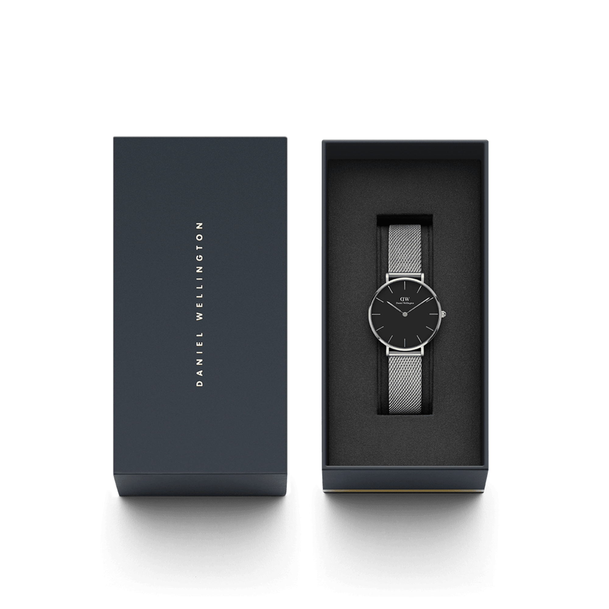 Daniel Wellington Petite 32 Silver & Black Watch Watches Daniel Wellington 