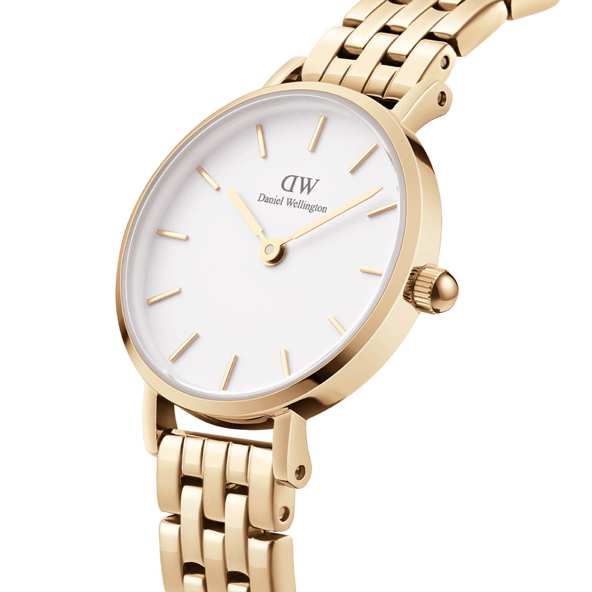 Daniel Wellington Petite 28 5-Link Gold & White Watch Watches Daniel Wellington 