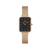 Daniel Wellington Quadro 20X26 Pressed Melrose Rose Gold & Black Watch Watches Daniel Wellington 