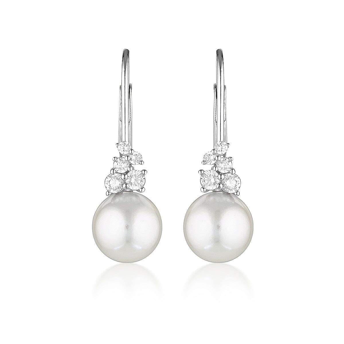 GEORGINI RED CARPET GOVENORS EARRINGS SILVER Bevilles Jewellers 