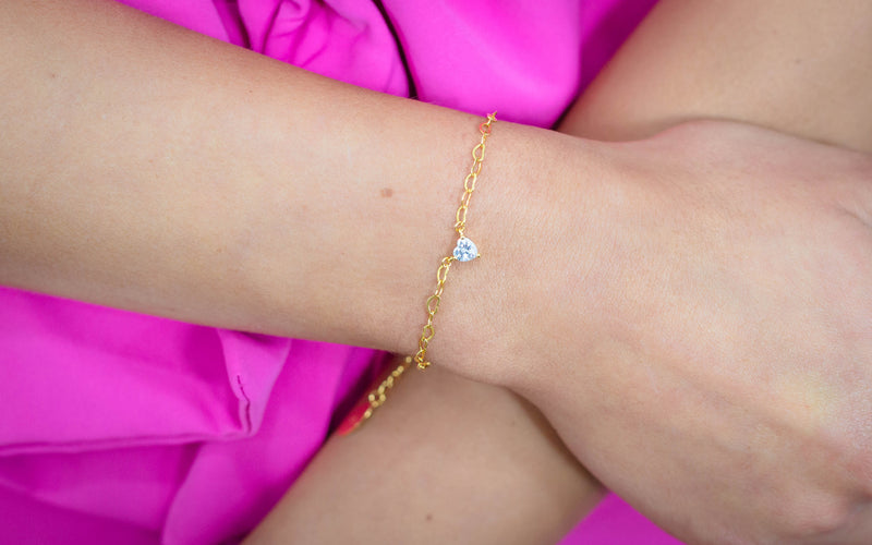 SWEETHEART HEART CHAIN BRACELET GOLD Bracelets Georgini 