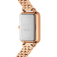 Daniel Wellington Quadro Lumine 20x26 5-Link Rose Gold & Mother of Pearl Pink Watch Watches Daniel Wellington 