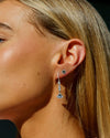 CHIC NOEL HIGH SHINE STUD EARRINGS SILVER Bevilles Jewellers 