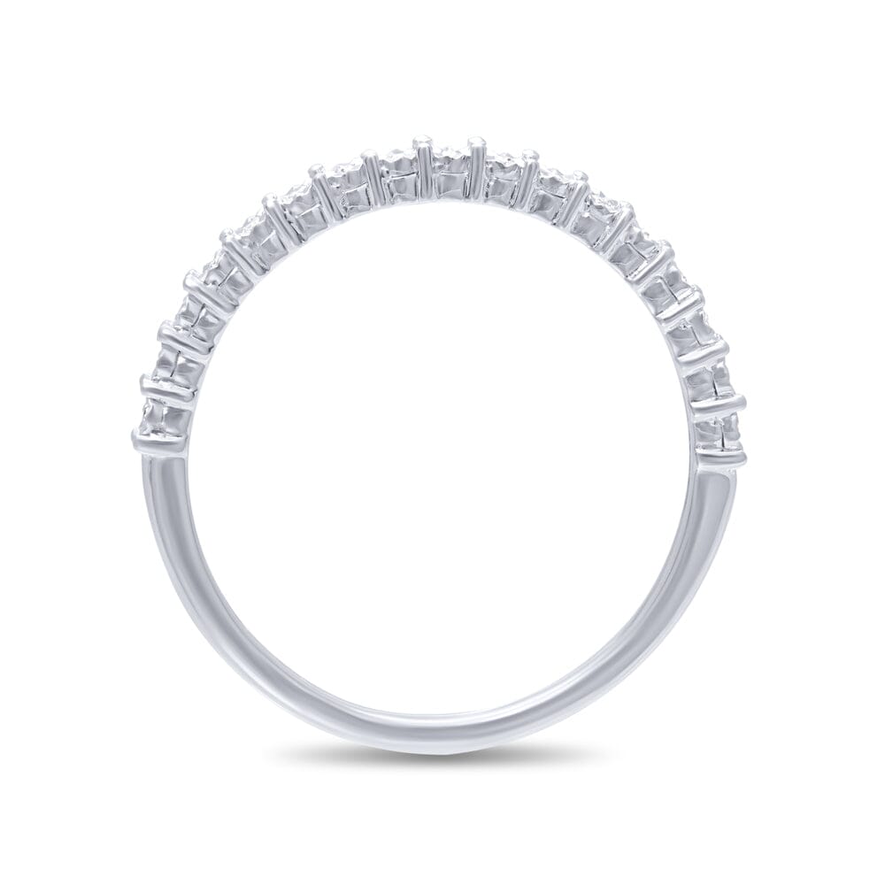 Diamond Set Dress Ring in 9ct White Gold Rings Bevilles 