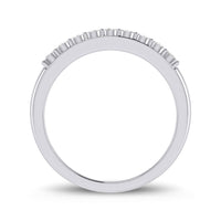 9ct White Gold 0.12ct Diamond Eternity Ring Rings Bevilles 