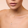 Diamond Set Marquise Necklace in 9ct Yellow Gold Bevilles Jewellers 