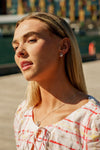 CHIC NOEL TOI ET MOI CIRCLE EARRINGS SILVER Bevilles Jewellers 