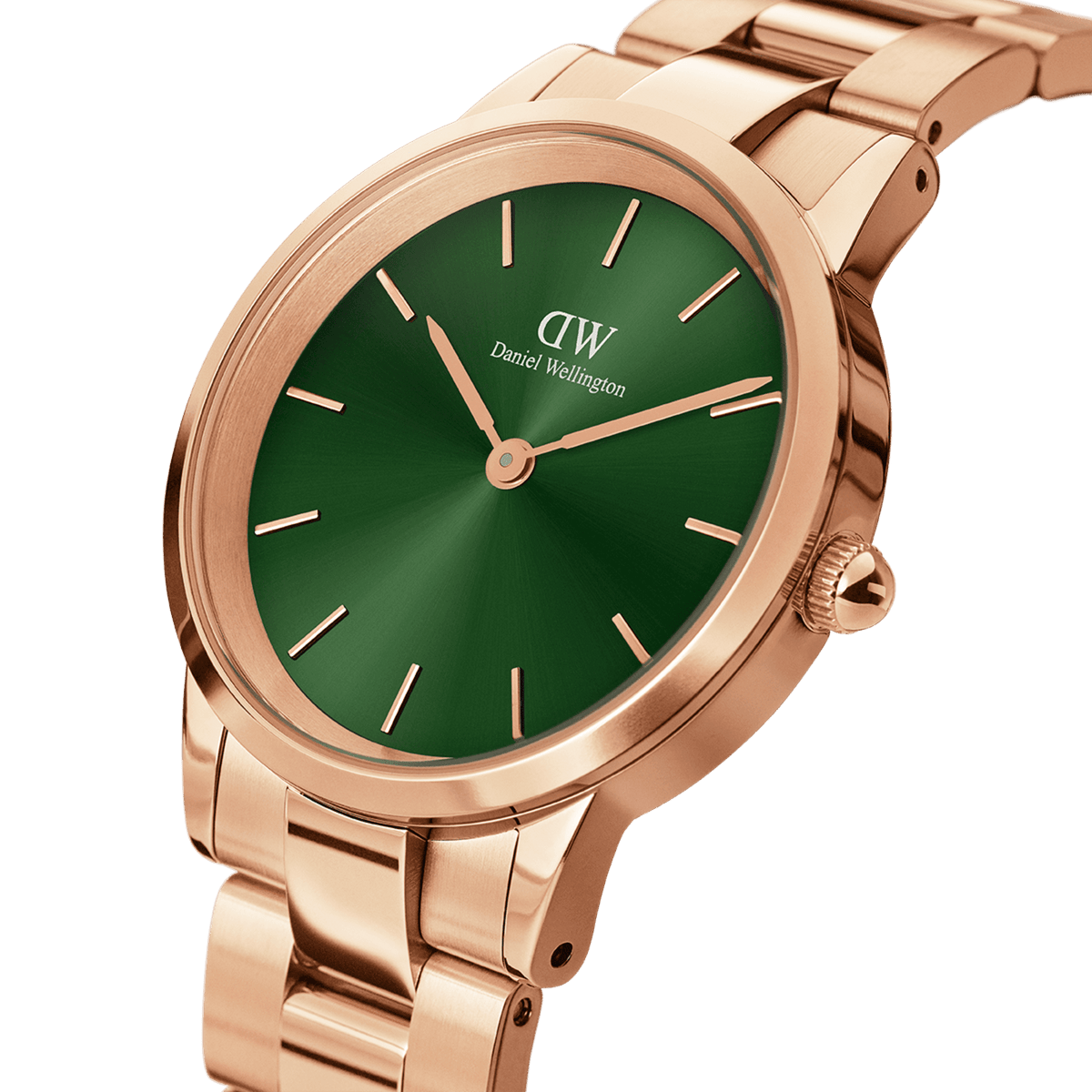Daniel Wellington Iconic Link Emerald 36 Rose Gold & Green Watch Watches Daniel Wellington 