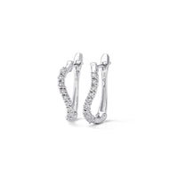 Diamond Miracle Hoop Earrings in Sterling Silver Earrings Bevilles 