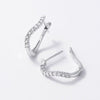 Diamond Miracle Hoop Earrings in Sterling Silver Earrings Bevilles 