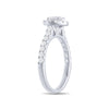 Meera Halo Ring with 1.00ct of Laboratory Grown Diamonds in 9ct White Gold Rings Bevilles 