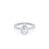 Pear Ring with 1.50ct of Laboratory Grown Diamonds in 9ct White Gold Bevilles 