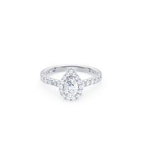 Pear Ring with 1.50ct of Laboratory Grown Diamonds in 9ct White Gold Bevilles 