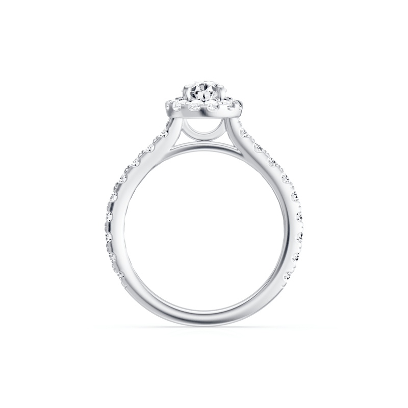 Pear Ring with 1.50ct of Laboratory Grown Diamonds in 9ct White Gold Bevilles 