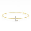 Diamond Initial Slider Bracelet in 9ct Yellow Gold Bracelets Bevilles L 