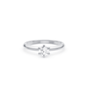 1/2ct Laboratory Grown Diamond Solitaire Ring in 18ct White Gold Bevilles 