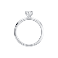 1/2ct Laboratory Grown Diamond Solitaire Ring in 18ct White Gold Bevilles 