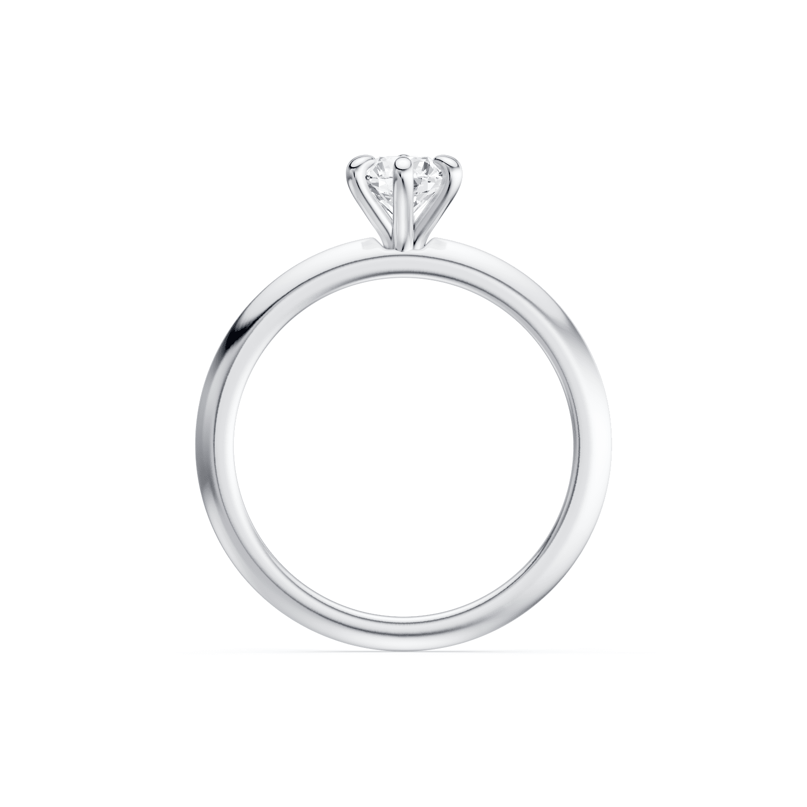 1/2ct Laboratory Grown Diamond Solitaire Ring in 18ct White Gold Bevilles 
