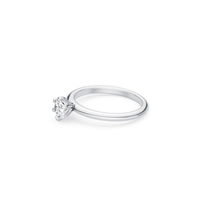 1/2ct Laboratory Grown Diamond Solitaire Ring in 18ct White Gold Bevilles 