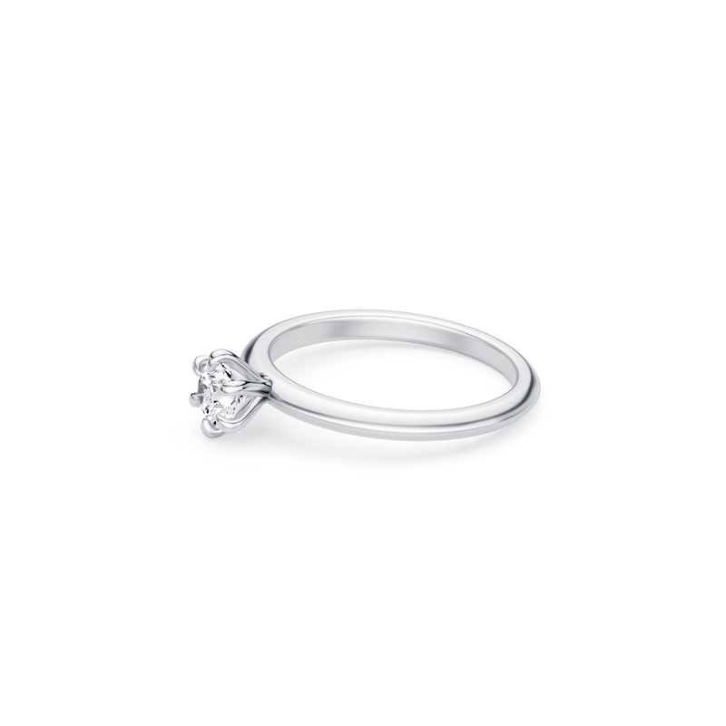 1/2ct Laboratory Grown Diamond Solitaire Ring in 18ct White Gold Bevilles 